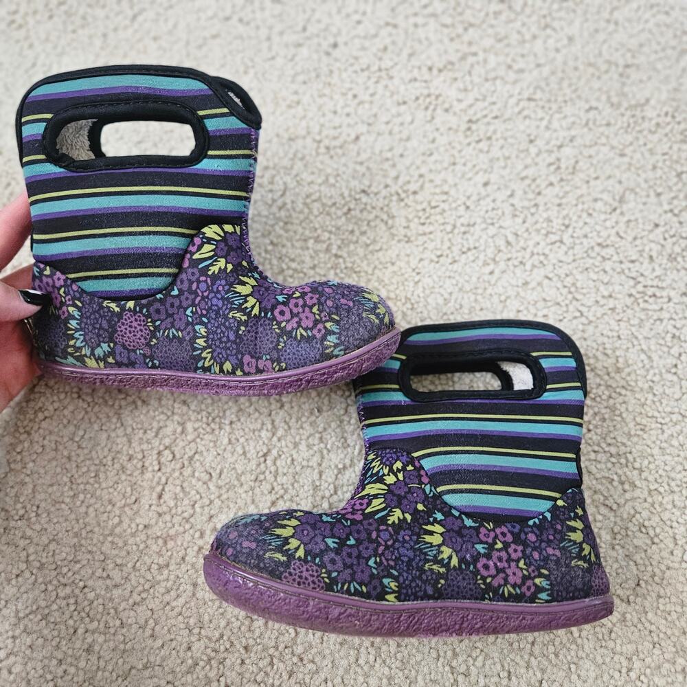 Bogs Toddler Boots NW Garden Black Multi Kids 10